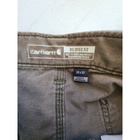 Carhartt Pants Mens Size 30x30 Actual Gray Relaxed It Carpenter Utility Work - Picture 6 of 12